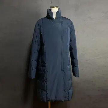 새상품급 GEORGES RECH 히요쿠 시타테 롱 다운 코트 네이비 M