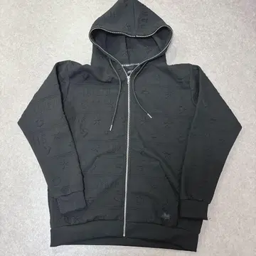 LUXE/R 집업 후드티 블랙