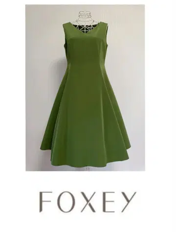 폭시 뉴욕 V넥 원피스 그린티 레어 42
