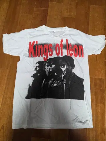 미사용 Kings of Leon 셔츠 화이트
