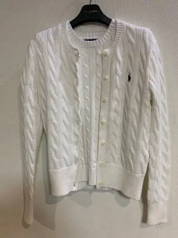 폴로 랄프 로렌 화이트 가디건