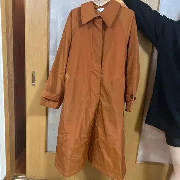 see the unseen 오렌지 롱 코트