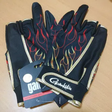 Gamakatsu 가마가츠 낚시 그로브 염 패턴 블랙