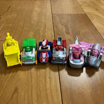 퍼피 구조대 다이캐스트 비클 미니카 6대 세트