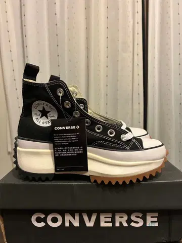 CONVERSE 란스타 하이크 블랙 하이컷 통굽