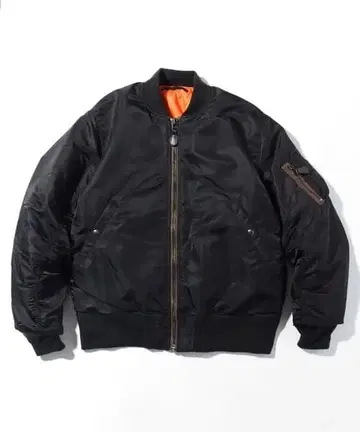 HOUSTON MA-1 블랙 x 오렌지 사이즈 XL 컨디션 최상