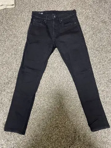 지스타로우 블랙 스키니 데님