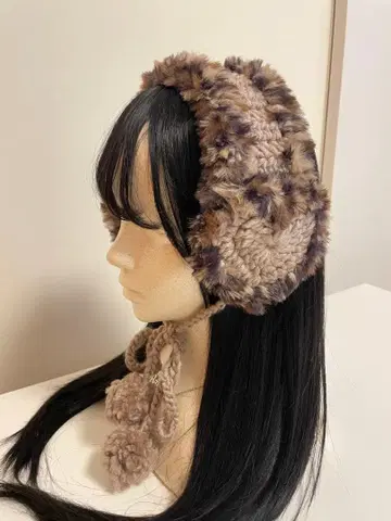 귀도리 이어머프 레오파드 무늬 패션 소품 헤어 액세서리 하트