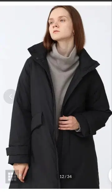 Aga 블랙 다운 자켓