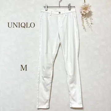 [ 유니클로 UNIQLO ] 팬츠 스키니 바지 화이트 면 캐주얼