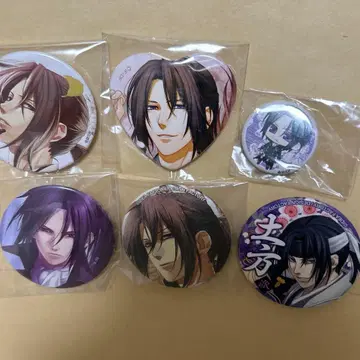 박앵귀 히지카타 캔뱃지 6개 세트