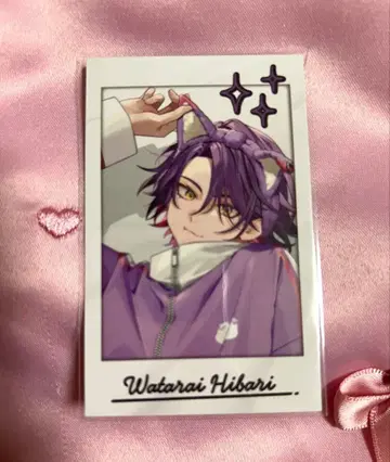 와타라이 히바리 파자마 파티 파자마 파티 폴라로이드풍 카드 카드