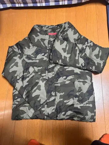 카모 패턴 다운 자켓