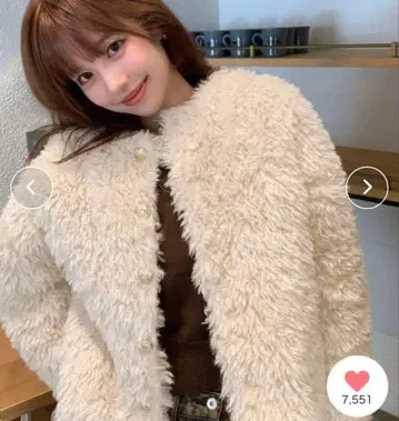 충전솜 퀼팅 푸들 인조 모피 자켓