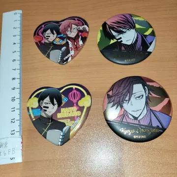 캔뱃지 4개 세트 나이토 무다의 복숭아 도깨비 쿄야 등