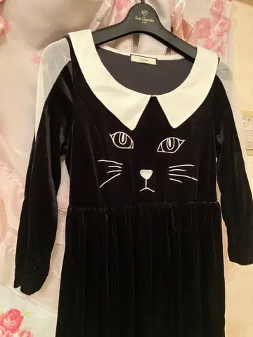 jouetie 고양이 미니 원피스 카라 부착