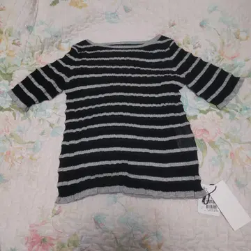 Vin 스트라이프 오분 소매 상의 사이즈 38