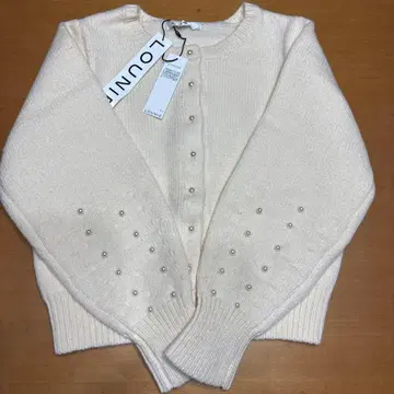 정가 세금 포함 19800엔 LOUNIE 아이보리 가디건 F 사이즈