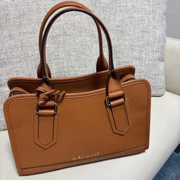 브라운 토트백 합성 피혁