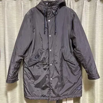 다크 브라운 후드 부착 마운틴 후드티