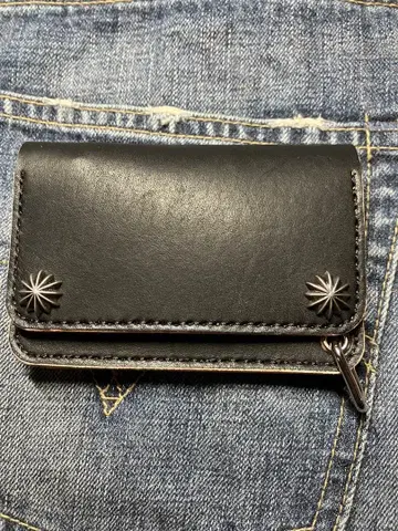 숏 트래커 지갑 언덕 염색 차심 아메카지 스터드