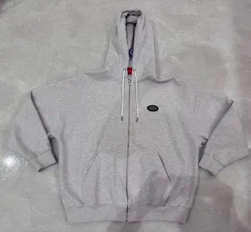 패러그래프 그레이 화이트 후드티 지퍼 패러그래프