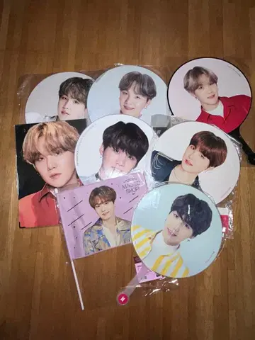 BTS 윤기 부채 플래그 세트