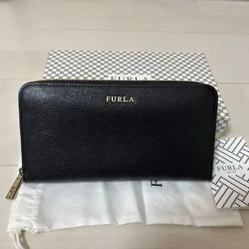 FURLA 블랙 가죽 장지갑