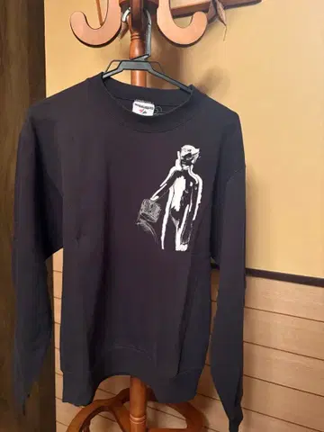 90s 리타 아커만 빈티지 레어 맨투맨 블랙 사이즈 S