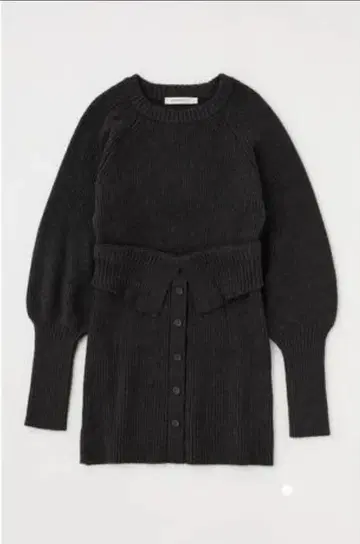 moussy 퍼프 숄더 미니 드레스