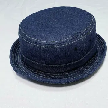 RUBEN 데님 포크 파이 햇 모자 네이비 XL 조절 기능 포함