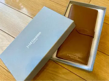 J&M 데이비슨 브라운 장지갑 박스 포함