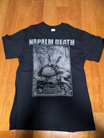 미사용 Napalm Death 2019 투어 T셔츠 M 사이즈