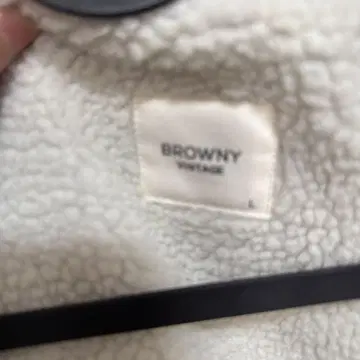 BROWNY VINTAGE 버건디 플리스 자켓