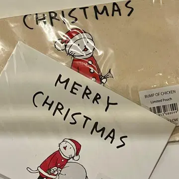 BUMP OF CHICKEN 니콜 엽서 복조리 크리스마스 산타