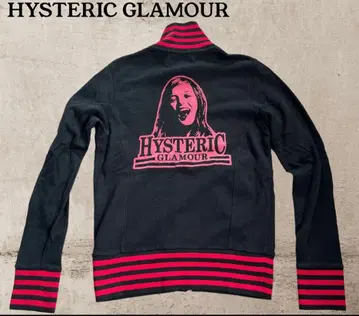 [ HYSTERICGLAMOUR ] 걸 프린트 맨투맨 집업 자켓