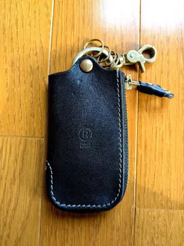 포르코 로쏘 스마트 키케이스 천연 가죽 도치기 가죽 일본제 블랙