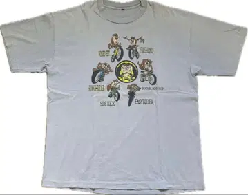 [ 구제 의류 ] 빈티지 루니툰 TAZ 프린트T셔츠 블루 XL