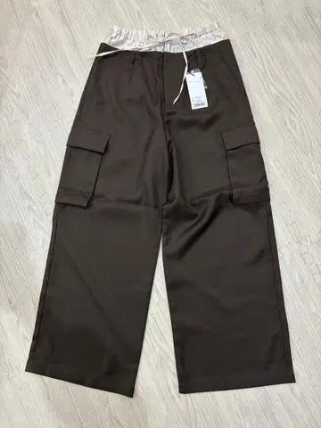 브라운 와이드 팬츠