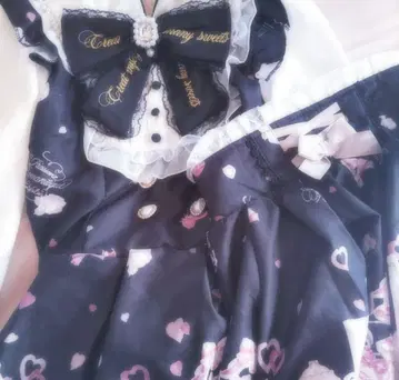 LIZLISA 메니 하트 애프터눈티 패턴 셋업