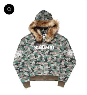 NOREMID FUR ZIP HOODIE - CAMO S