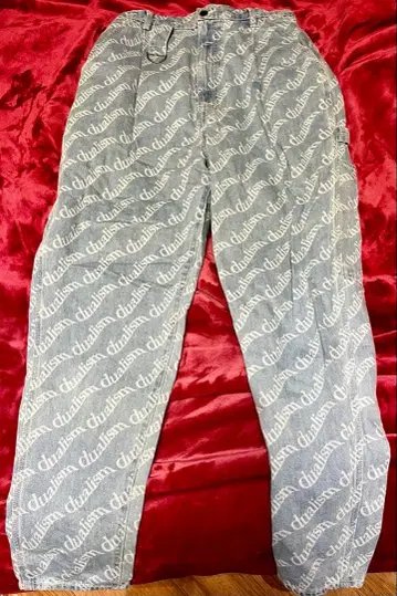 DUALISM 로고 데님 팬츠