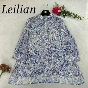 K359 미사용 새상품 현행 Leilian 레리안 올 패턴 셔츠 여성용