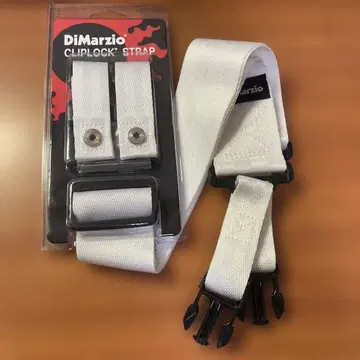 DiMarzio ClipLock 스트랩 화이트