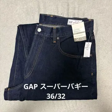 GAP 슈퍼 배기 데님 다크 린스 W36 L32