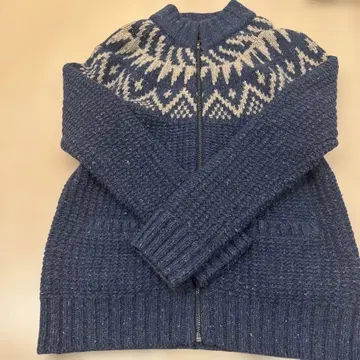 Paul Smith 네이비 노르딕 스웨터 L