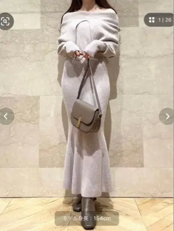 snidel 슬릿 숄 오프숄더 원피스 택 포함