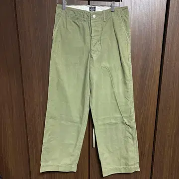 TOPAZ 헤링본 트윌 트라우저 밀리터리 팬츠 W32