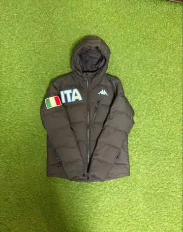 카파 다운 자켓 이탈리아 국기 부착 축구 풋살