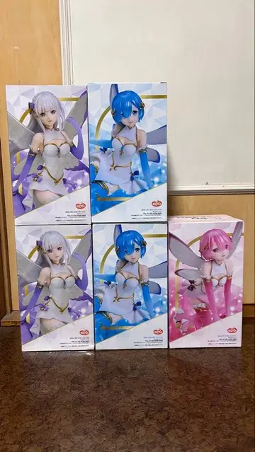 리제로 주얼 프린세스 피규어 묶음 판매